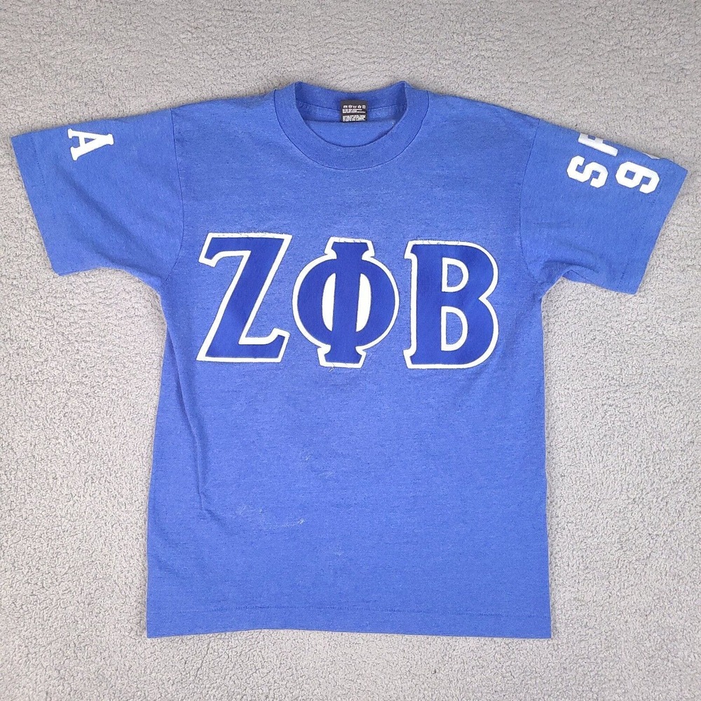 Vintage‎ Sorority Droopy T-Shirt Adult Medium Single Stitch Blue Best USA Made